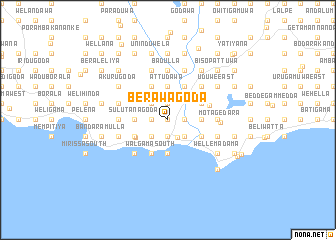 map of Berawagoda