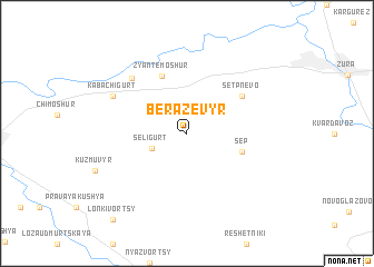 map of Berazevyr