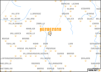 map of Berberana