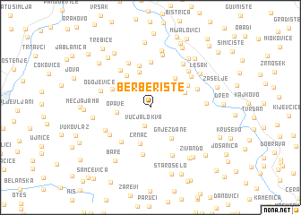 map of Berberište