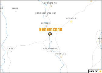 map of Berbinzana