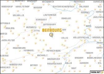 map of Berbourg