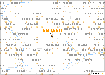 map of Berceşti