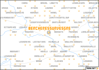 map of Berchères-sur-Vesgre