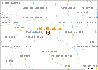map of Bercimuelle
