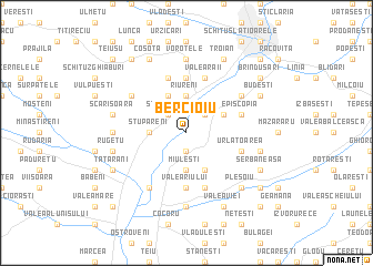 map of Bercioiu