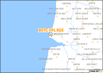 map of Berck-Plage