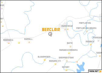 map of Berclair