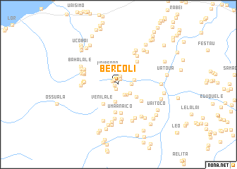 map of Bercoli