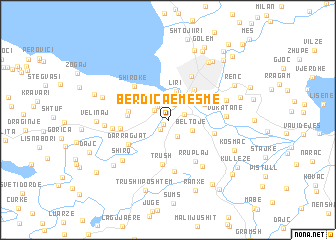 map of Bërdica e Mesme