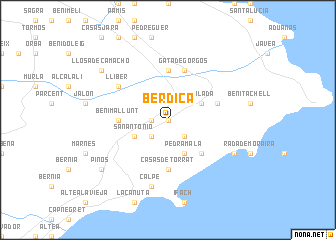 map of Berdica