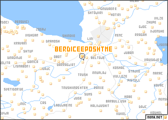 map of (( Bërdicë e Poshtme ))