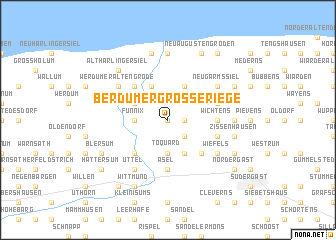 map of Berdumer Großeriege