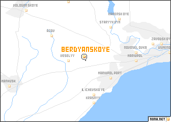 map of Berdyanskoye