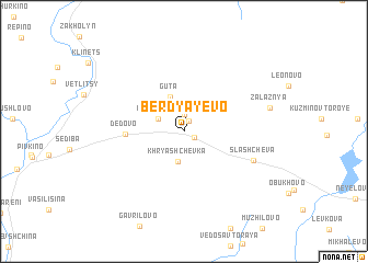 map of Berdyayevo