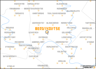 map of Berdykovtse