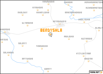 map of Berdyshla