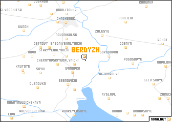map of Berdyzh