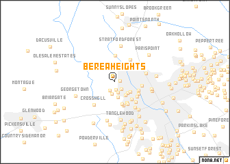 map of Berea Heights