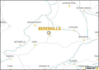 map of Berea Hills