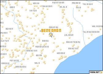 map of Bereaman