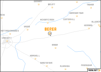map of Berea