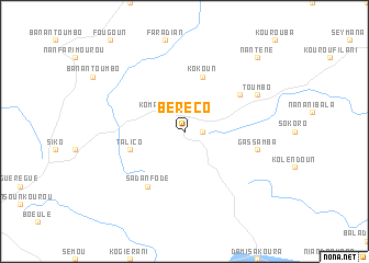 map of Béréco