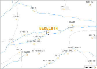 map of Berecuţa