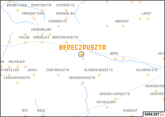 map of Bereczpuszta