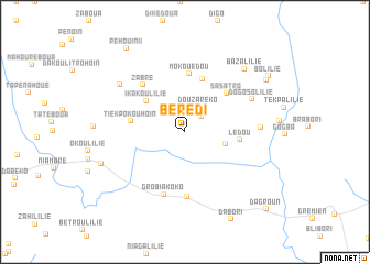 map of Bérédi