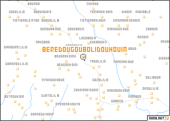map of Bérédougoubolidouhouin