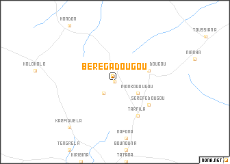 map of Bérégadougou