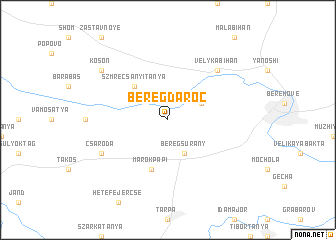 map of Beregdaróc