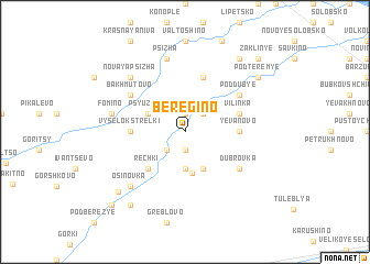 map of Beregino