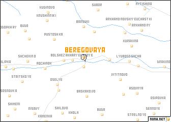 map of Beregovaya