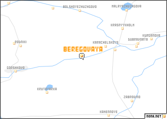 map of Beregovaya