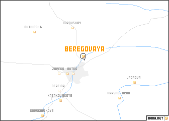 map of Beregovaya