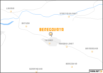 map of Beregovaya