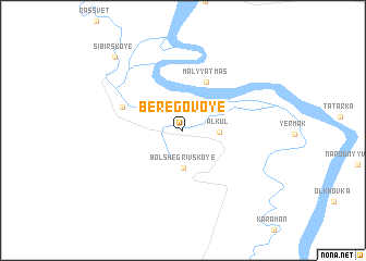 map of Beregovoye