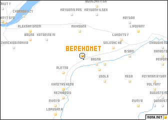 map of Berehomet