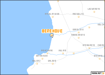 map of Berehove