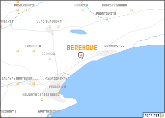 map of Berehove