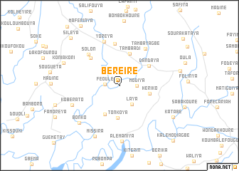 map of Béreïré