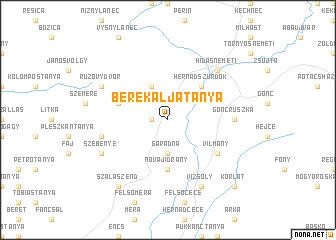 map of Berekaljatanya