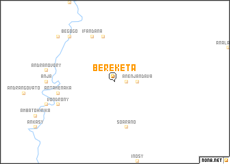 map of Bereketa