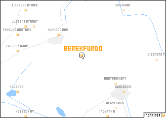 map of Berekfürdő