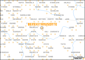 map of Berekiya Musonte