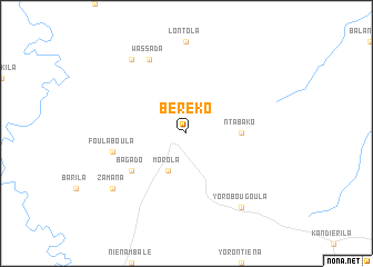 map of Béréko