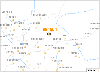 map of Bèrèla