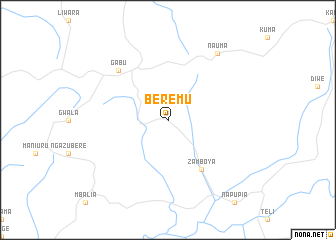 map of Beremu